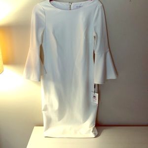 New Calvin Klein White dress size 6